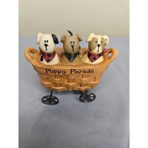 Blossum Bucket Suzi Skoglund "Puppy Parade" Resin Figure